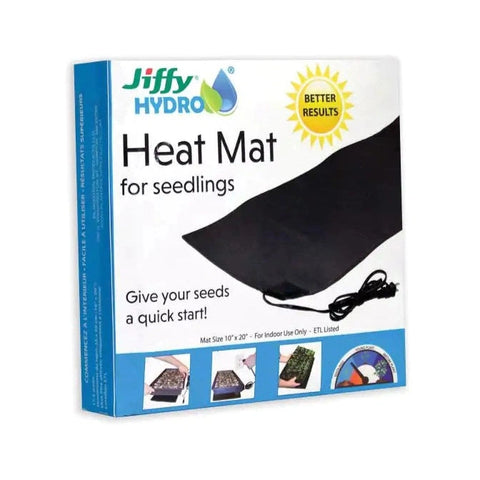 McKenzie - Jiffy Seed Germination Heat Mat for Indoor Gardening (10" x 20") 