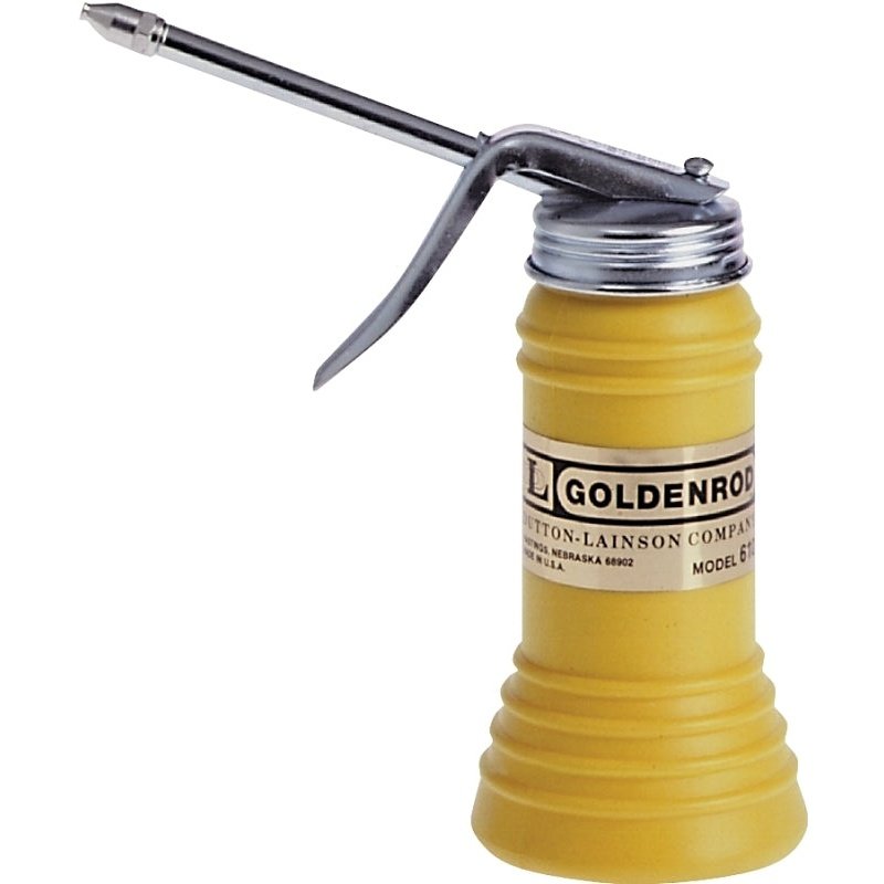 Pistolet à Huile, Capacité 6 Oz, Bec Droit - DL Goldenrod