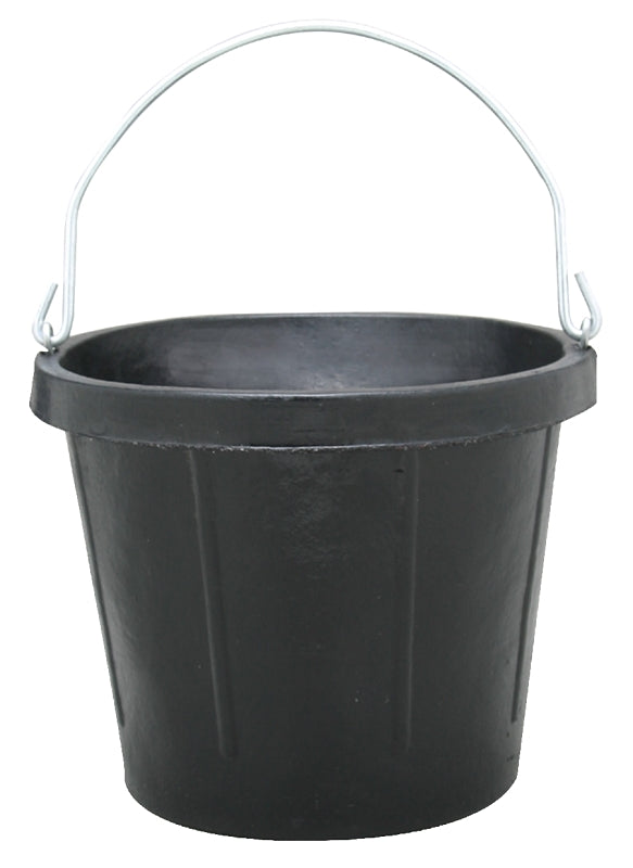 Seau utilitaire en caoutchouc noir 8 pte (7,6 L) - Fortex-Fortiflex