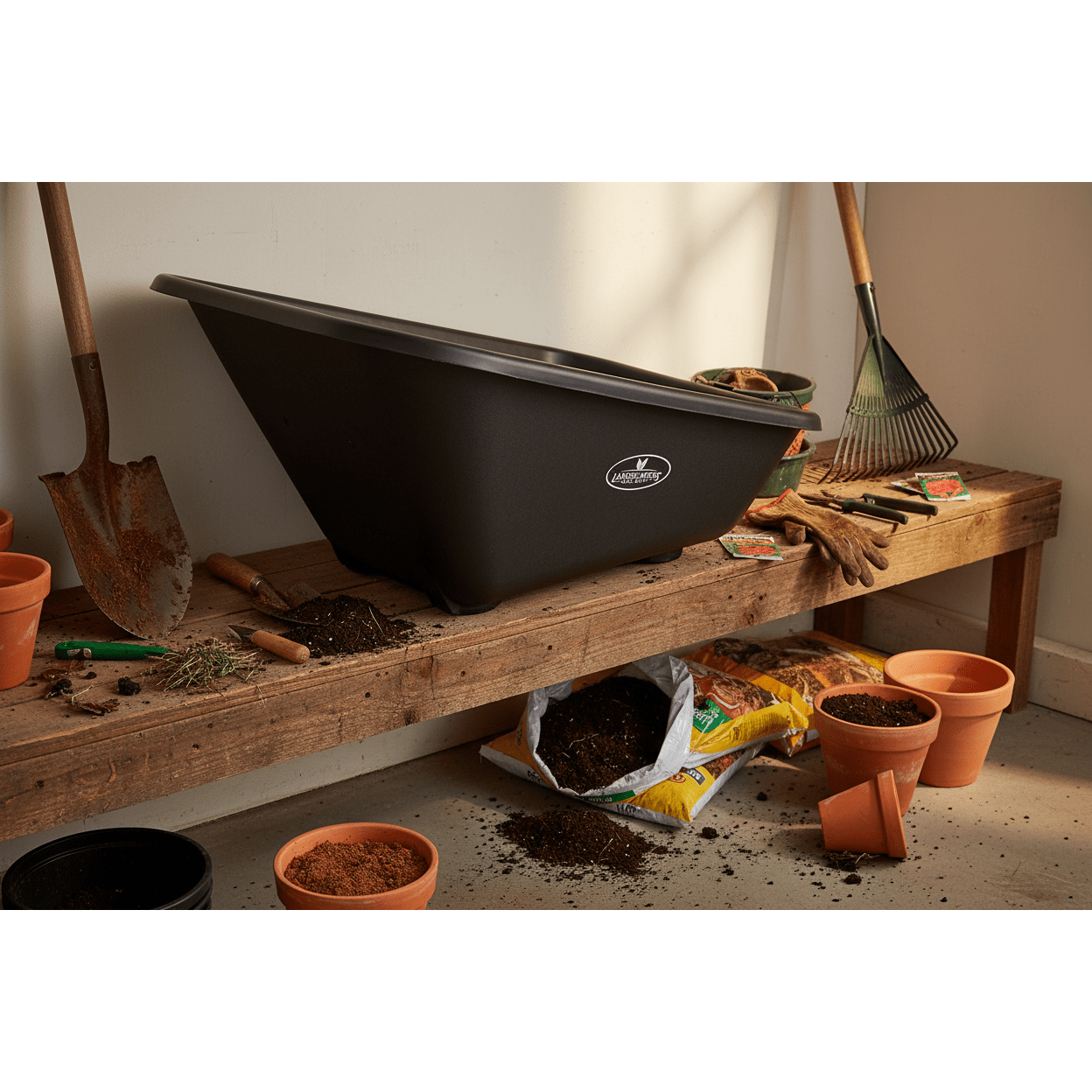 Plateau de remplacement robuste pour brouette, 8 pi³ - Landscapers Select