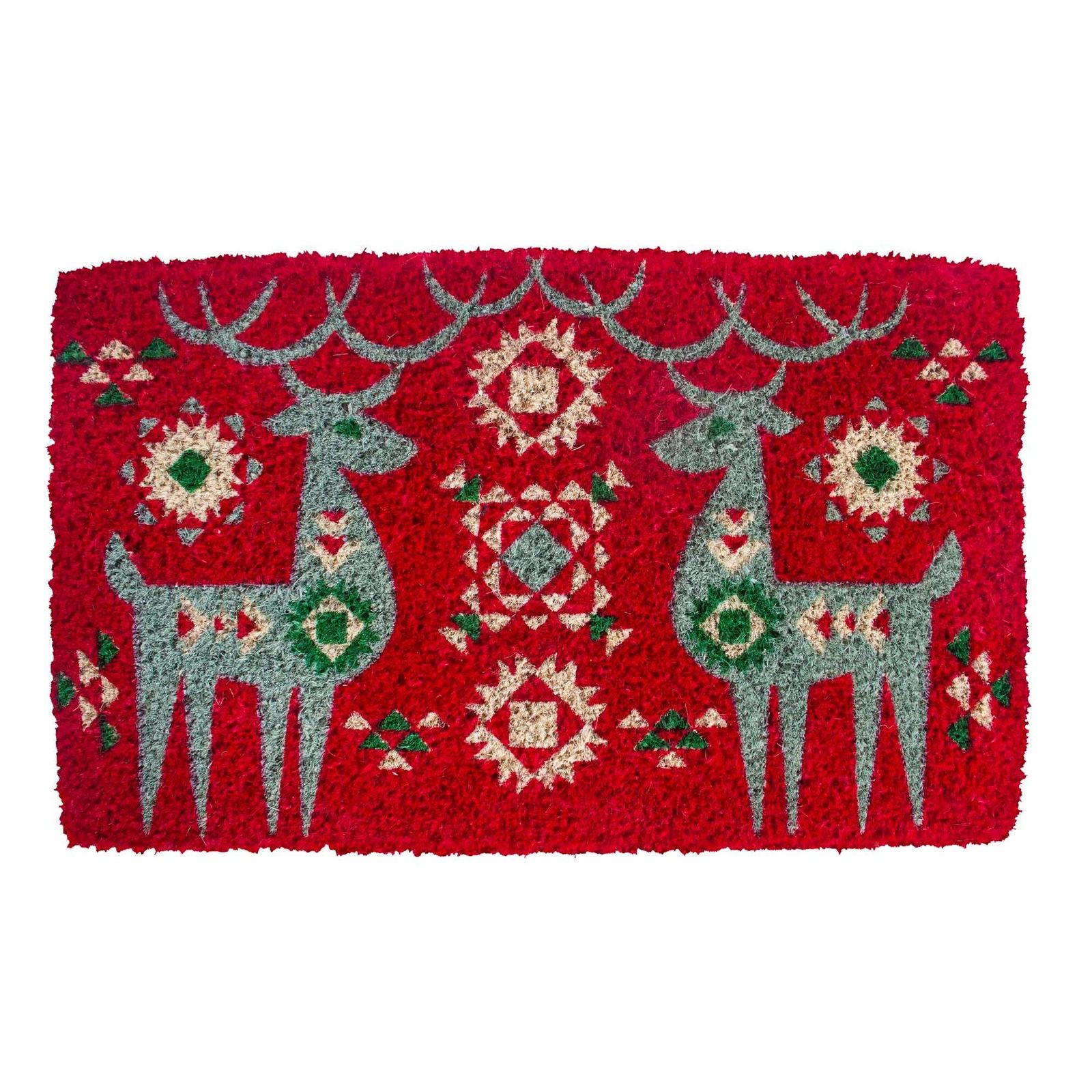 Entryways - Nordic Reindeer Handwoven Coir Doormat