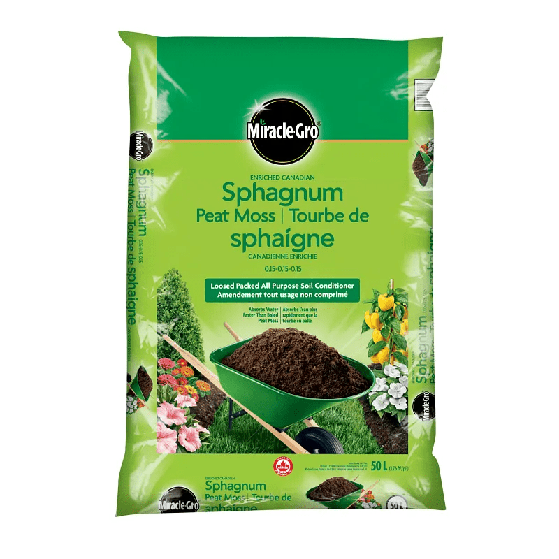 Miracle-Gro® - Enriched Canadian Sphagnum Peat Moss, 50 L