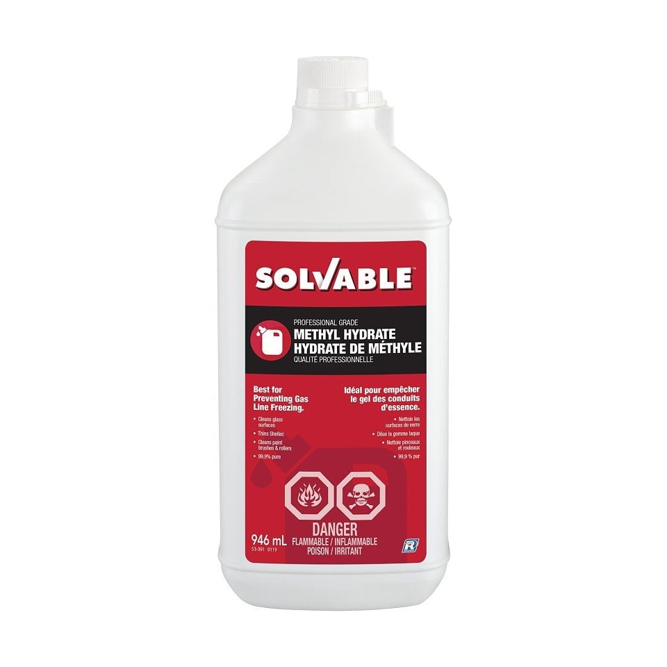 Solvable - Methyl Hydrate Thinner, Clear, 946 ml 