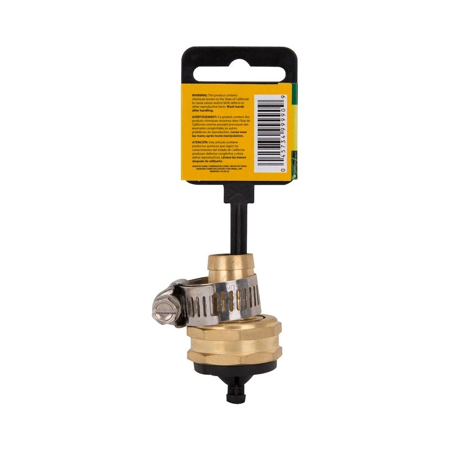 Landscapers Select - Garden Hose Coupling with Clamp, 5/8 in. Female, Brass 