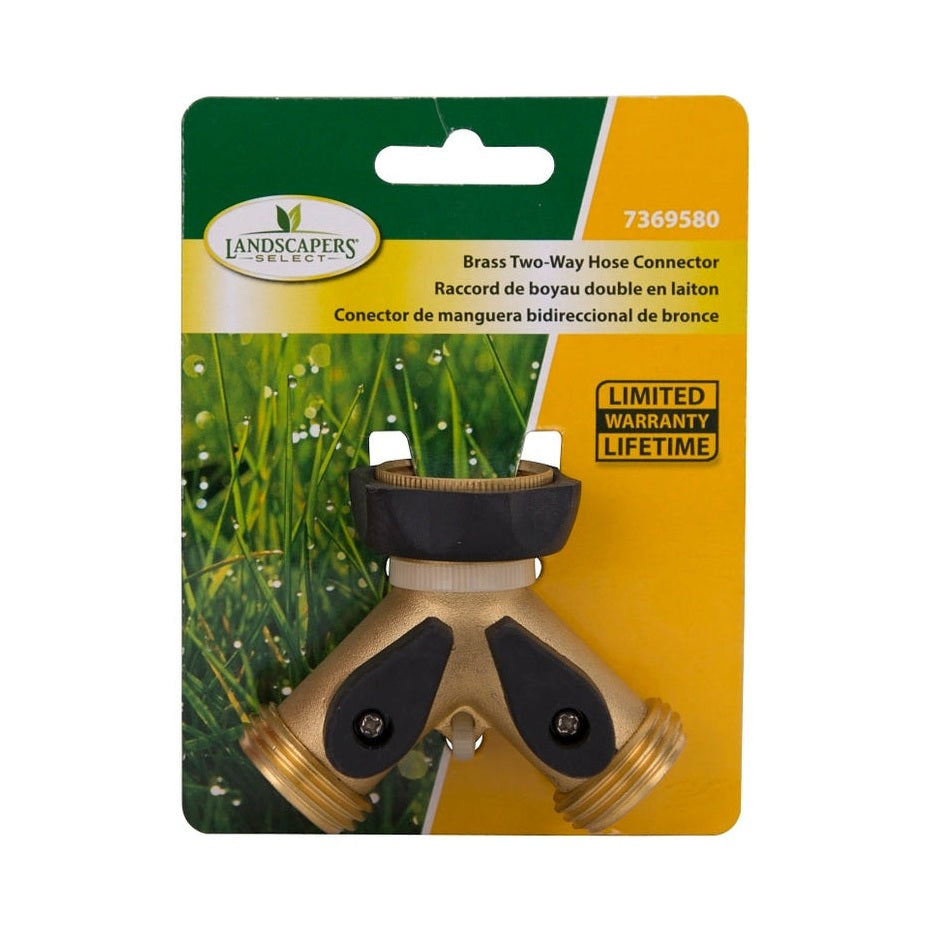 Raccord en Y, mâle et femelle, en laiton, pour tuyau d'arrosage et robinet - Landscapers Select