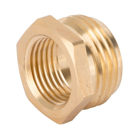 Landscapers Select - Garden Hose Connector, 3/4 NH x 1/2 NPT in, Brass