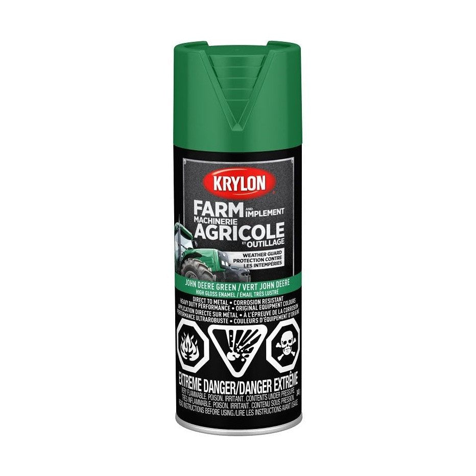 Peinture en aérosol pour fermes et outils agricoles (Vert John Deere) - Krylon
