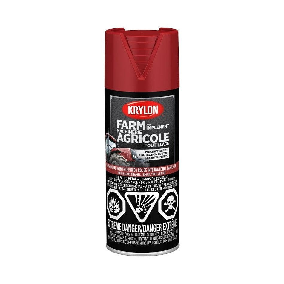 Peinture en aérosol pour fermes et outils agricoles (Rouge International Harvester) - Krylon