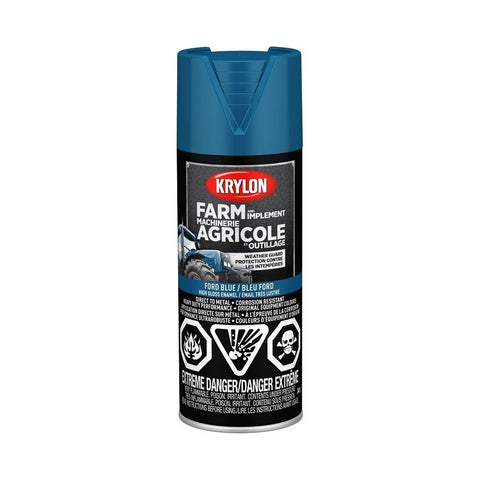 Peinture en aérosol pour fermes et outils agricoles (Bleu Ford) - Krylon