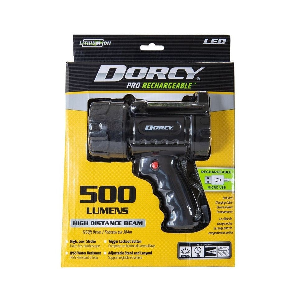 Projecteur rechargeable, lampe LED, 500 lumens - Dorcy