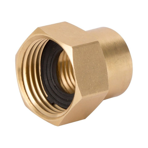 Landscapers Select - Garden Hose Connector, 1/2 NPT x 3/4 NH in, Brass 