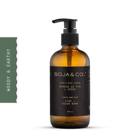 Savon liquide pour les mains | pin et écorce de cèdre - SOJA&CO.
