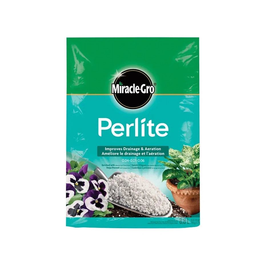 Perlite Miracle-Gro® pour drainage et aération du sol, 8,8 L
