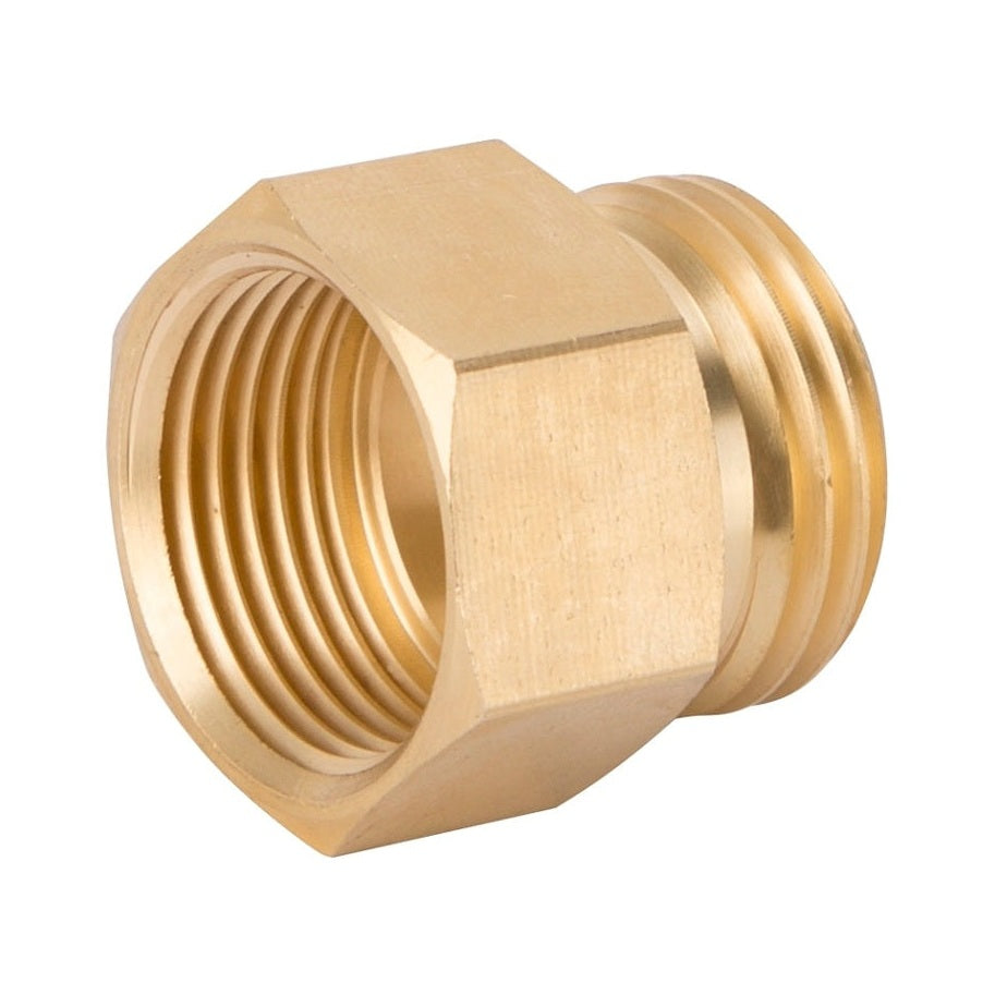 Landscapers Select - Garden Hose Connector, 3/4 MH x 3/4 FTP in, Brass