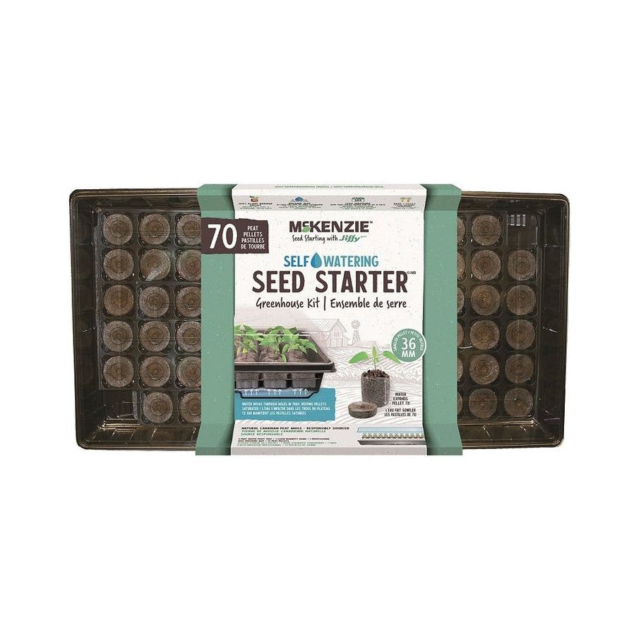 Mini-serre de semis Jiffy 70 alvéoles, pastilles 36 mm - McKenzie