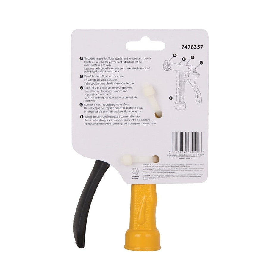 Buse de pulvérisation en métal, revêtement en poudre jaune - Landscapers Select