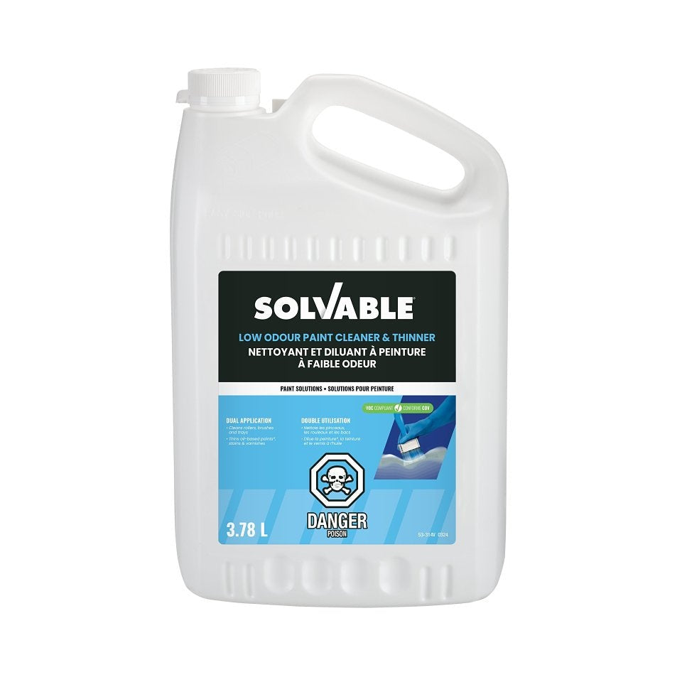 Solvable - Paint Cleaner and Thinner, Liquid, Clear 