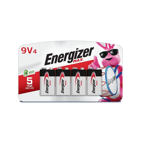 Piles alcalines 9 V Energizer® MAX, (Paquet de 4) - Energizer®