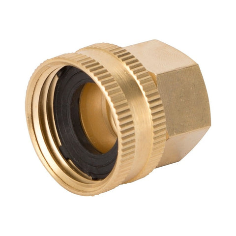 Landscapers Select - Garden Swivel Hose Connector, 1/2 NPT x 3/4 NH in, Brass