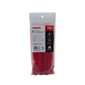 ProSource - Self-Locking Cable Tie (8"), 50 lb, Red Nylon 