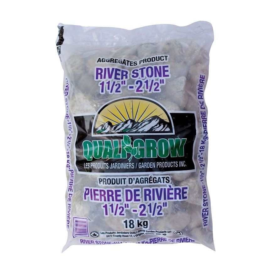 Galets de rivière Quali Grow® 38 à 64 mm, paysager, 18 kg