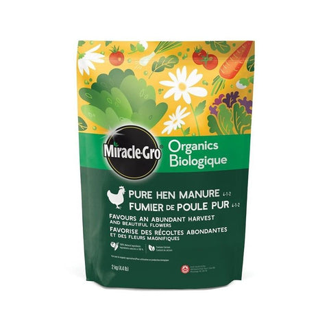 Miracle-Gro® Organics Plant Fertilizer made with pure chicken manure, 2kg 