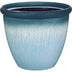 Pot à fleurs en résine fini bleu lustré - Landscapers Select