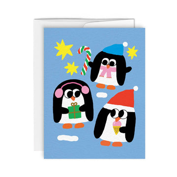 Carte de souhaits · PINGOUINS - Paperole