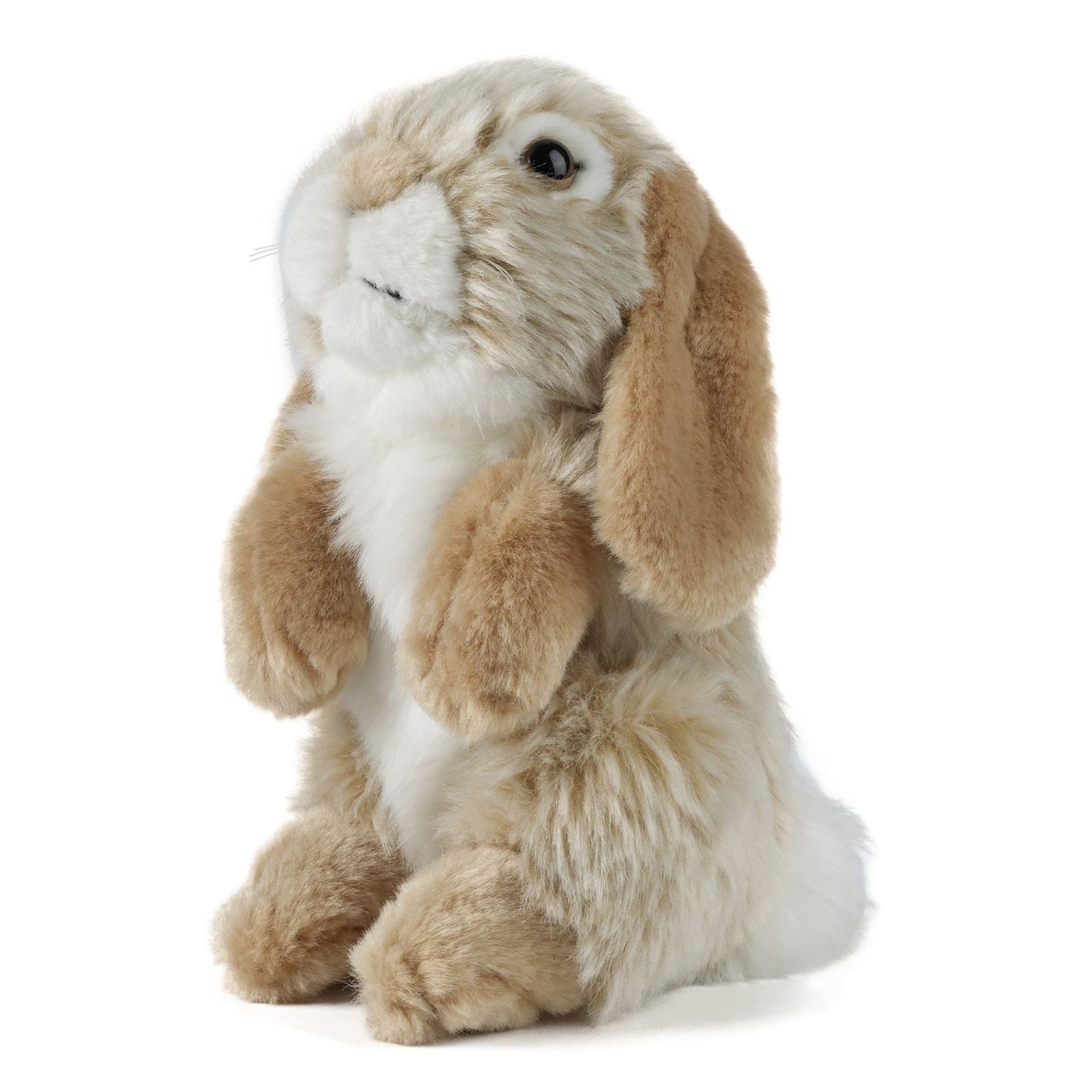 Living Nature - Brown Sitting Lop-Eared Rabbit Plush