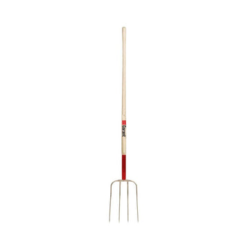 Fourche à fumier, 4 dents, manche long - Garant
