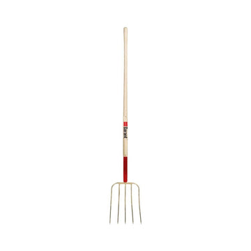 Fourche à fumier, 5 dents, manche long - Garant