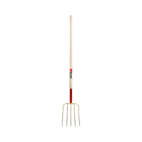 Fourche à fumier, 5 dents, manche long - Garant