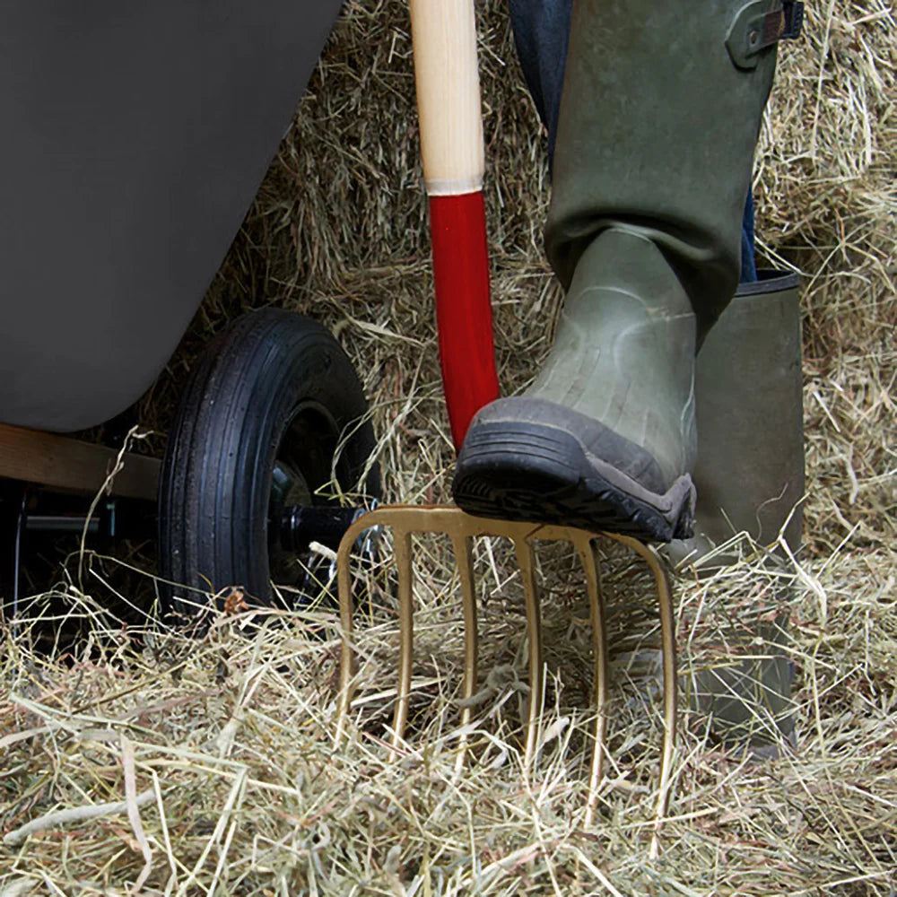 Fourche à fumier Agro Series 6 dents, manche bois - Garant