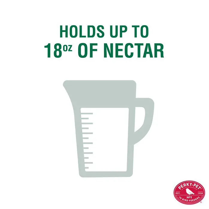 Perky-Pet® Daisy Vase Vintage Glass Hummingbird Feeder