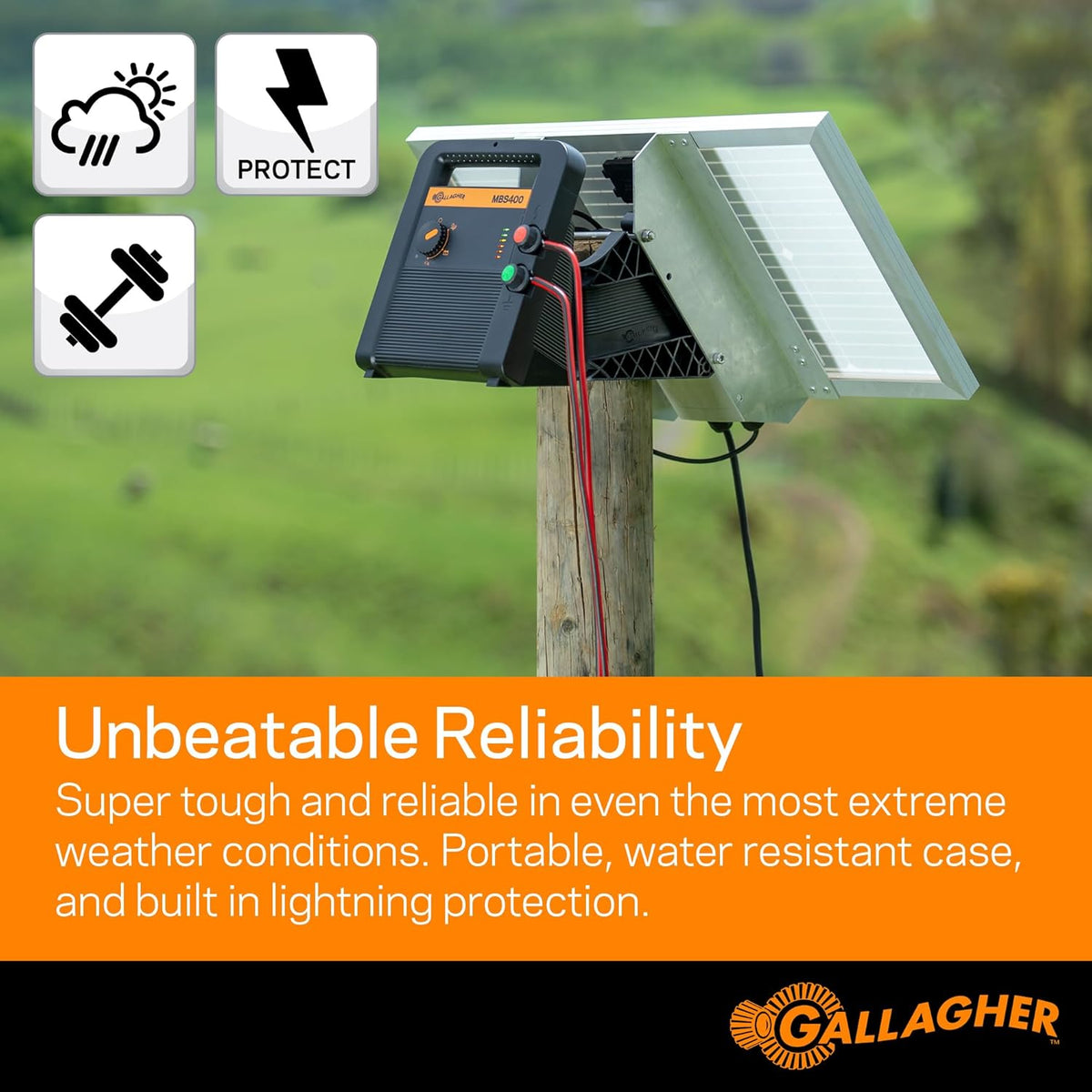 Gallagher - MBS400 Dual Power Fence Energizer 