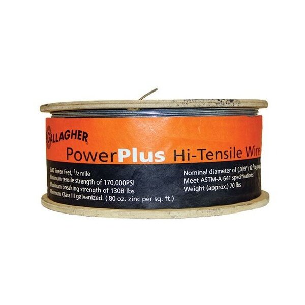 Gallagher - Hi-Tensile Wire, Power Plus 1/2 Mile