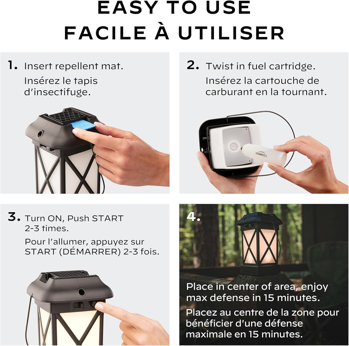 Thermacell - Patio Shield Cottage Style Mosquito Repellent Lantern 