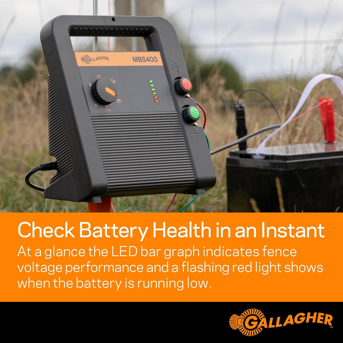 Gallagher - MBS400 Dual Power Fence Energizer 