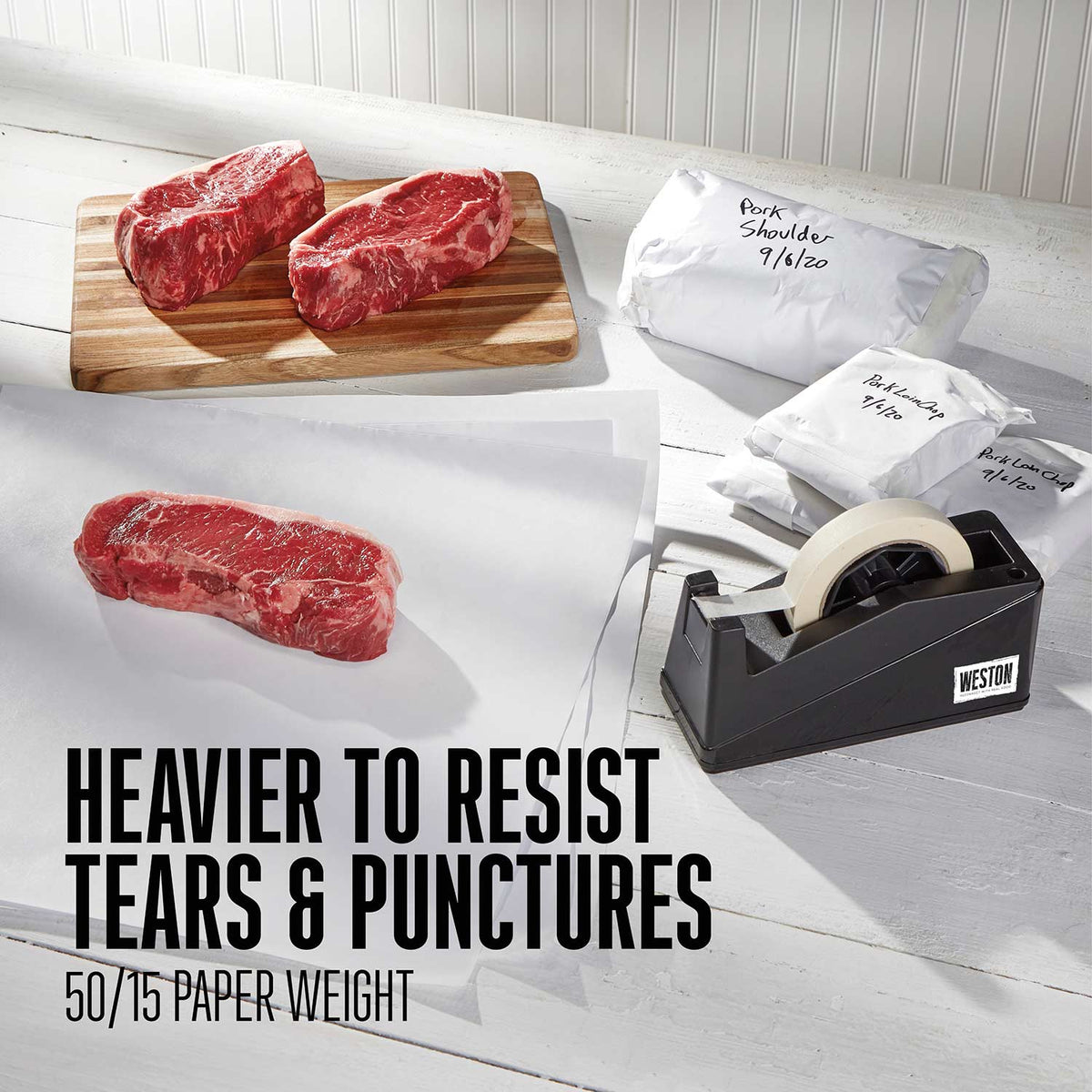 Weston® Heavy Duty Freezer Paper with Cutter Box, 18 in. x 300 ft. Roll