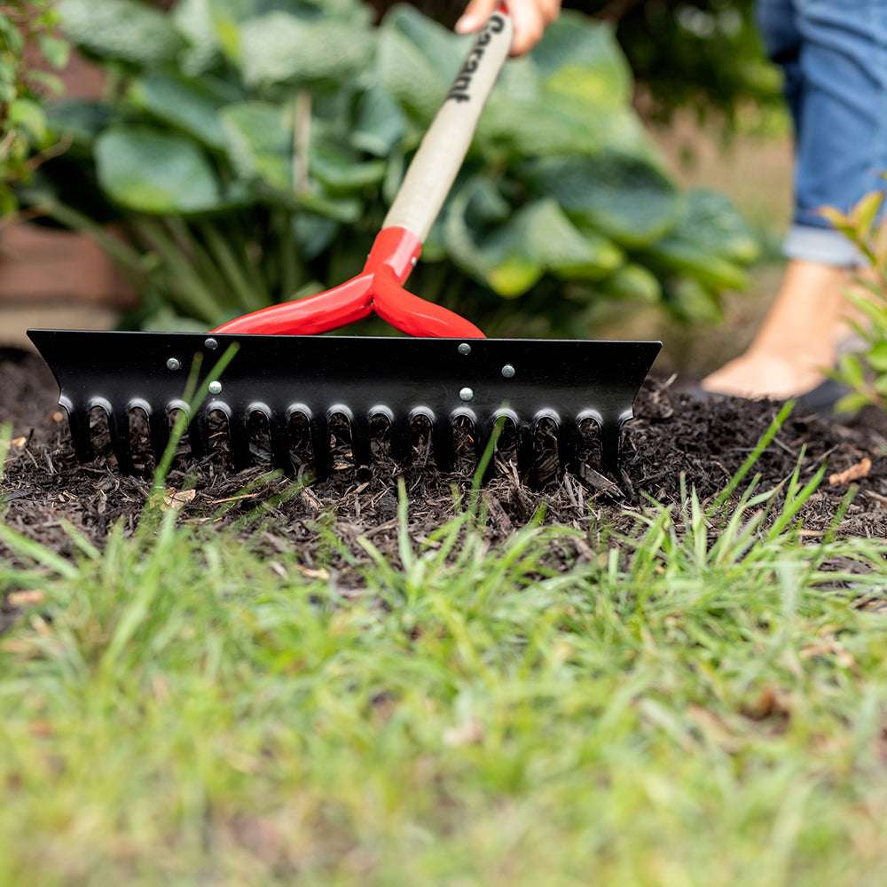 Arch rake, wooden handle - Garant