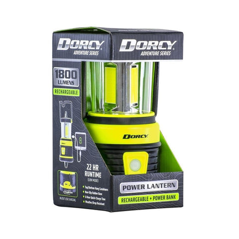 Lanterne rechargeable, Adventure Series, batterie lithium-ion 4500 mAh, 1800 lumens, verte - Dorcy