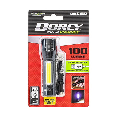 Lampe torche et éclairage de zone Ultra HD Series 41-4380, batterie lithium-ion rechargeable, 100 lumens - Dorcy
