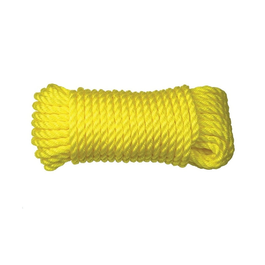Corde polypropylène torsadée jaune 3/8 po - Ben-Mor