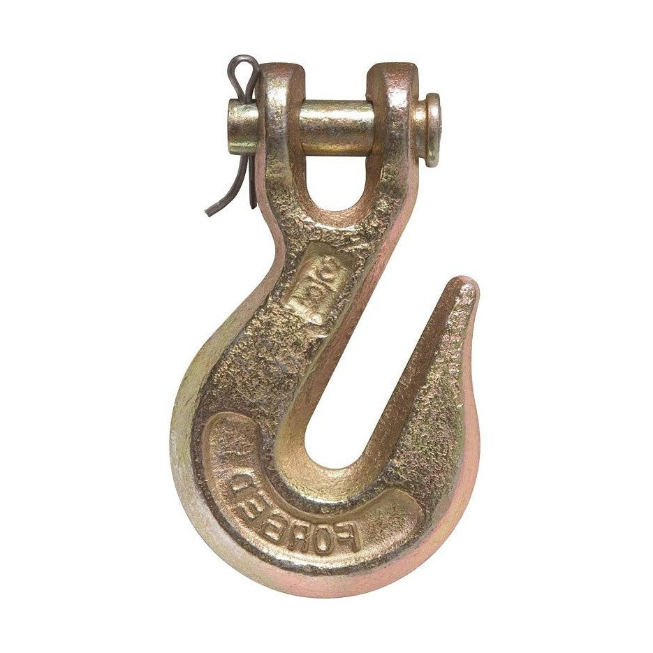 Ben-Mor - 1/4" Clevis Grab Hook, 2600 lb Working Load, Grade 70, Gold Chromate