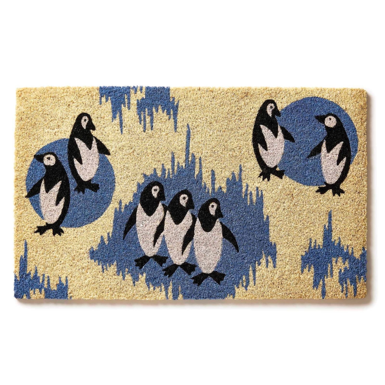 Tapis d'entrée en fibre de coco pingouin du Victoria and Albert Museum - Entryways