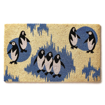 Tapis d'entrée en fibre de coco pingouin du Victoria and Albert Museum - Entryways