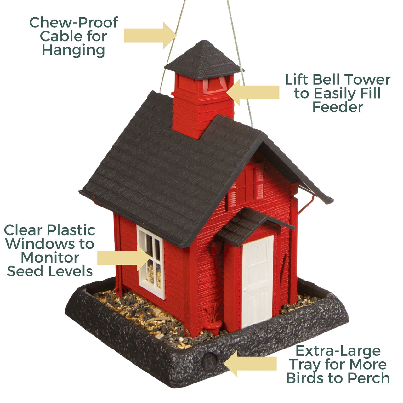 North States Village Collection - School House Bird Feeder 