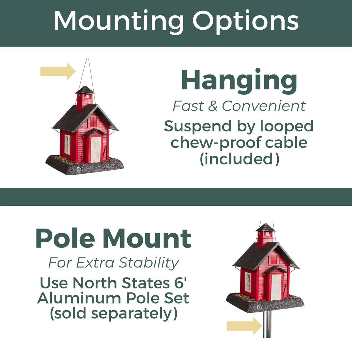 Mangeoire pour oiseau School House - North States Village Collection