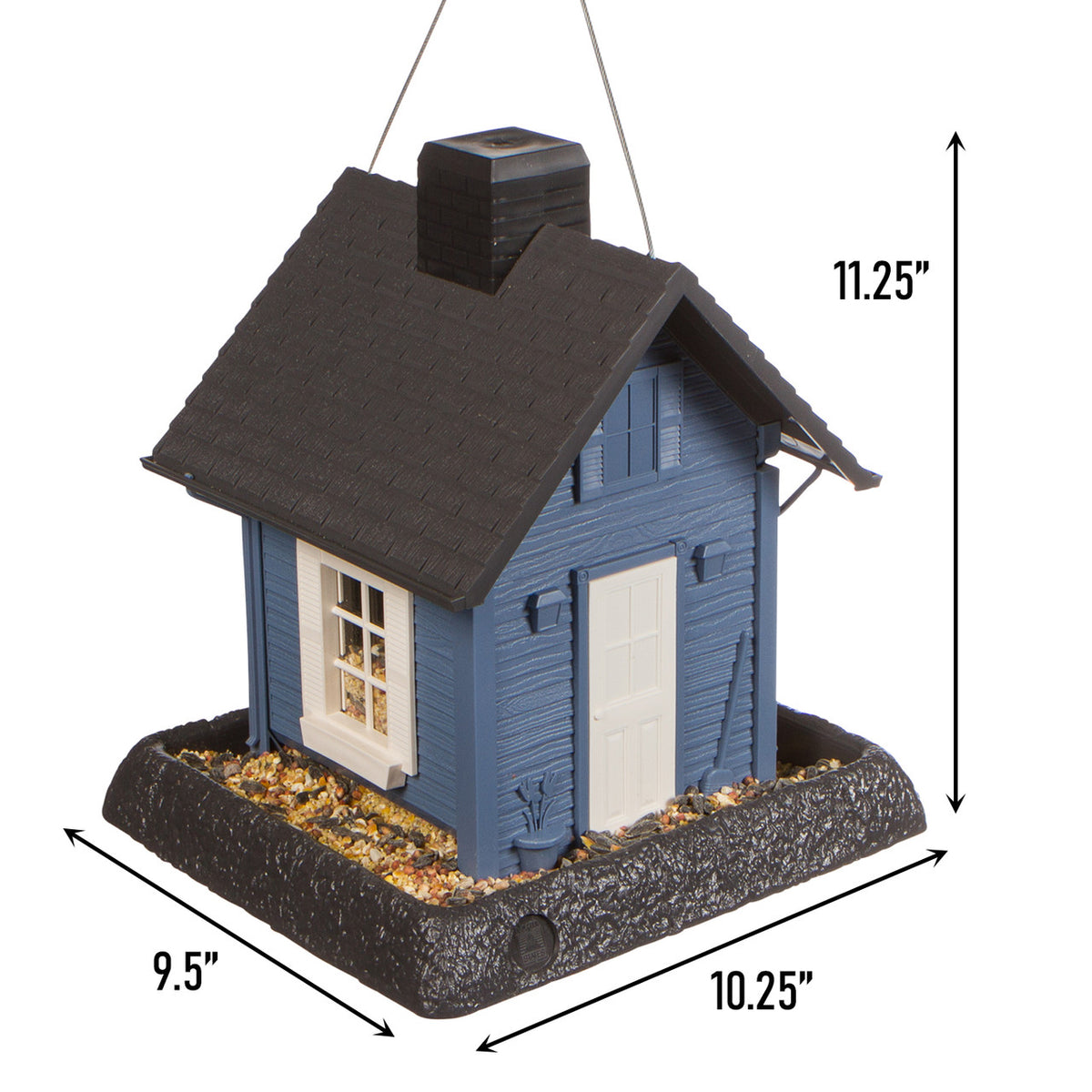 Mangeoire à oiseaux simple, Blue Cottage - North States Village Collection