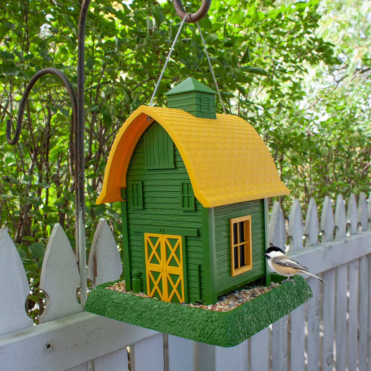 North States Village Collection - Green Barn Bird Feeder 